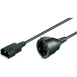 Apparaatsnoer Zwart 1,0 mm² 1,5 mtr