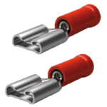 Crimp Terminal Flat 6.6mm (RD) per 25