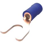 Crimp Terminal Fork M5 (RD) per 25