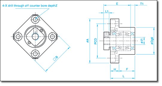 Fk15 End Support Bearings C5 Hardware Cnc