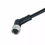 Kabel Connector 90 graden voor M12/M18 Sensor 4 pin 2m