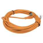 Kabel Connector 90 graden voor M12/M18 Sensor 4 pin 5m (High Flex)